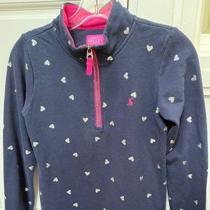 Quarter zip preppy sweatshirt